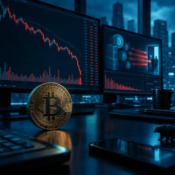 Bitcoin cae bajo 82.000 dólares tras éxodo de ETF
