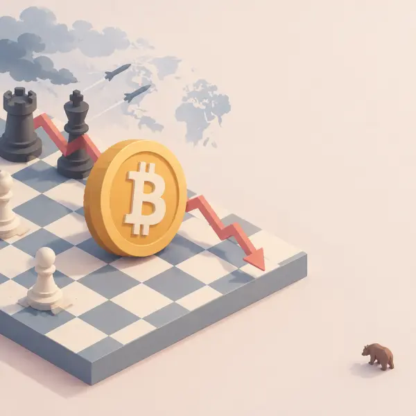 Bitcoin cae bajo los 80.000 dólares por tensión geopolítica